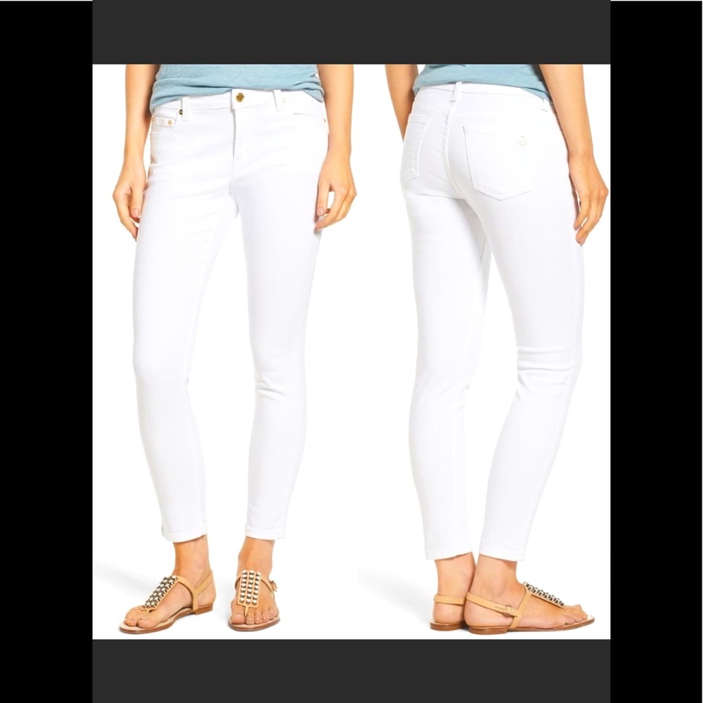 Michael Kors white lightweight skinny jeans